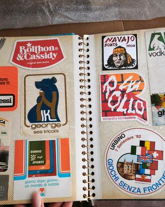 Album Vintage con adesivi anni 80/90 