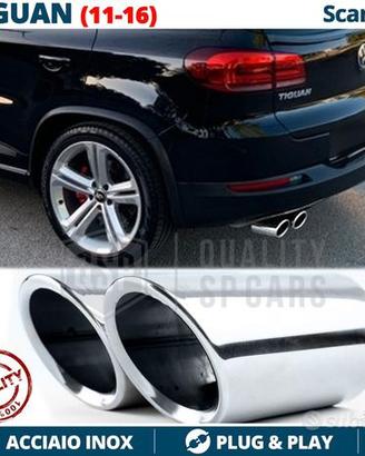 TERMINALI di Scarico Cromati PER VW TIGUAN 2011-16