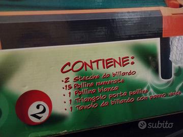 Gioco biliardo da tavolo