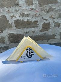 Porta tovaglioli ceramica