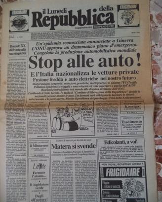 falsi giornali della rivista " FRIGIDAIRE "