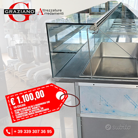BANCO BAGNO MARIA inox 200 cm FRIGOMECCANICA