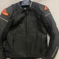 Giacca in pelle traforata ktm