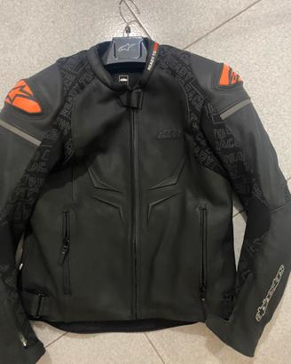 Giacca in pelle traforata ktm