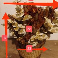 vaso centro tavola natalizio fatto a mano 