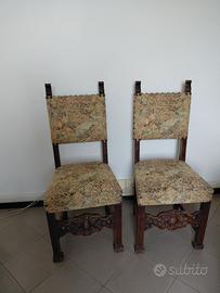 Coppia sedie vintage