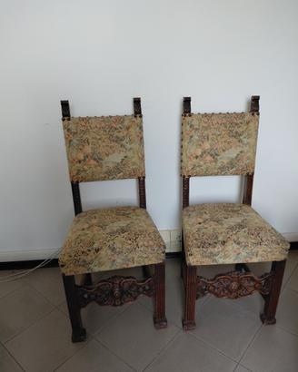 Coppia sedie vintage