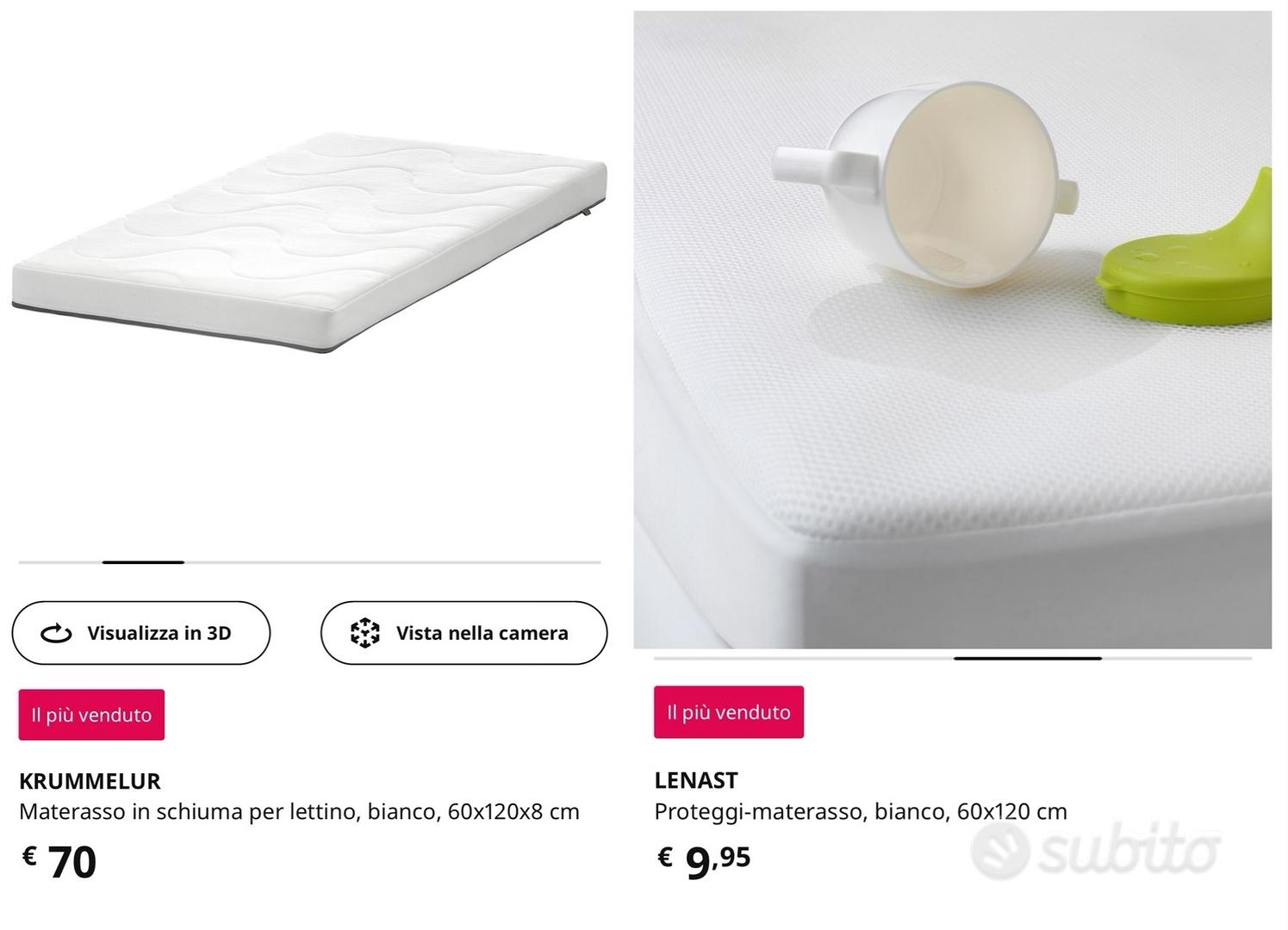 LENAST Proteggi-materasso, bianco, 60x120 cm - IKEA Italia