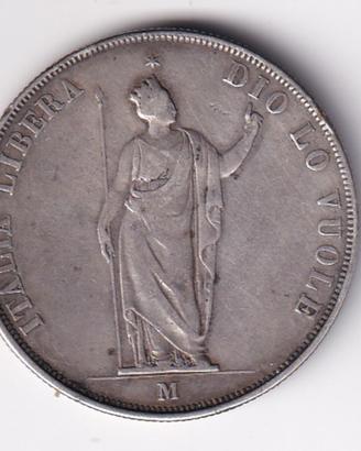 italia stai-5 lire 1848-milano-governo provvisorio