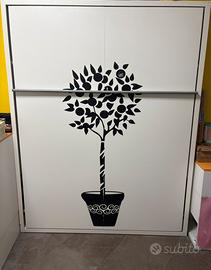 Letto a scomparsa matrimoniale CLEI