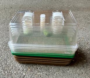 5 Germinatoi / Mini serre in plastica rigida