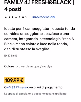 tenda 4 posti