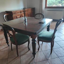 Tavolo mogano stile inglese