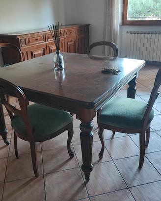 Tavolo mogano stile inglese