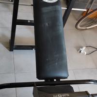 PANCA PIANA PALESTRA+ BARRA TRAZIONI 