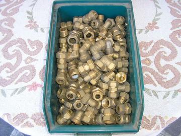 500 Raccordi OTTONE a stringere assortiti per rame