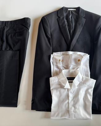 Smoking Moss Broa tg.50 con camicia e gemelli