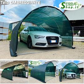 Tunnel rete ombreggiante grandine box auto sole