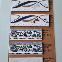 Listelli onda, kai, foglie, rigato, bombato