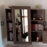 libreria con specchio 