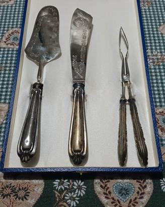 Set vintage servidolce argento 800