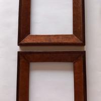 Bella coppia di cornici in radica Ottocento