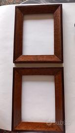 Bella coppia di cornici in radica Ottocento
