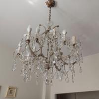 Lampadario di cristallo, e vari e plafoniere