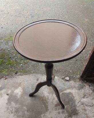 Tavolino a treppiedi vintage in legno