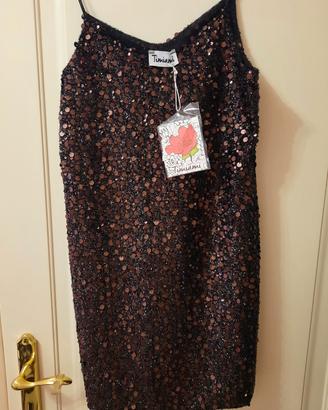 Vestito donna con paiettes TG Unica NUOVO