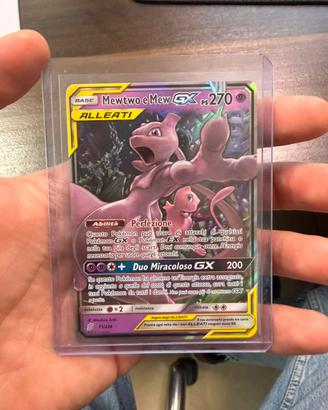 Mewtwo e mew gx sole e luna pokemon condizioni top