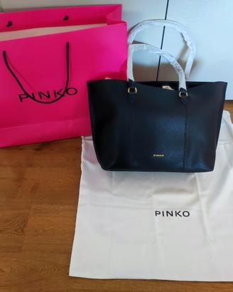Borsa a spalla Pinko con dustbag e busta negozio