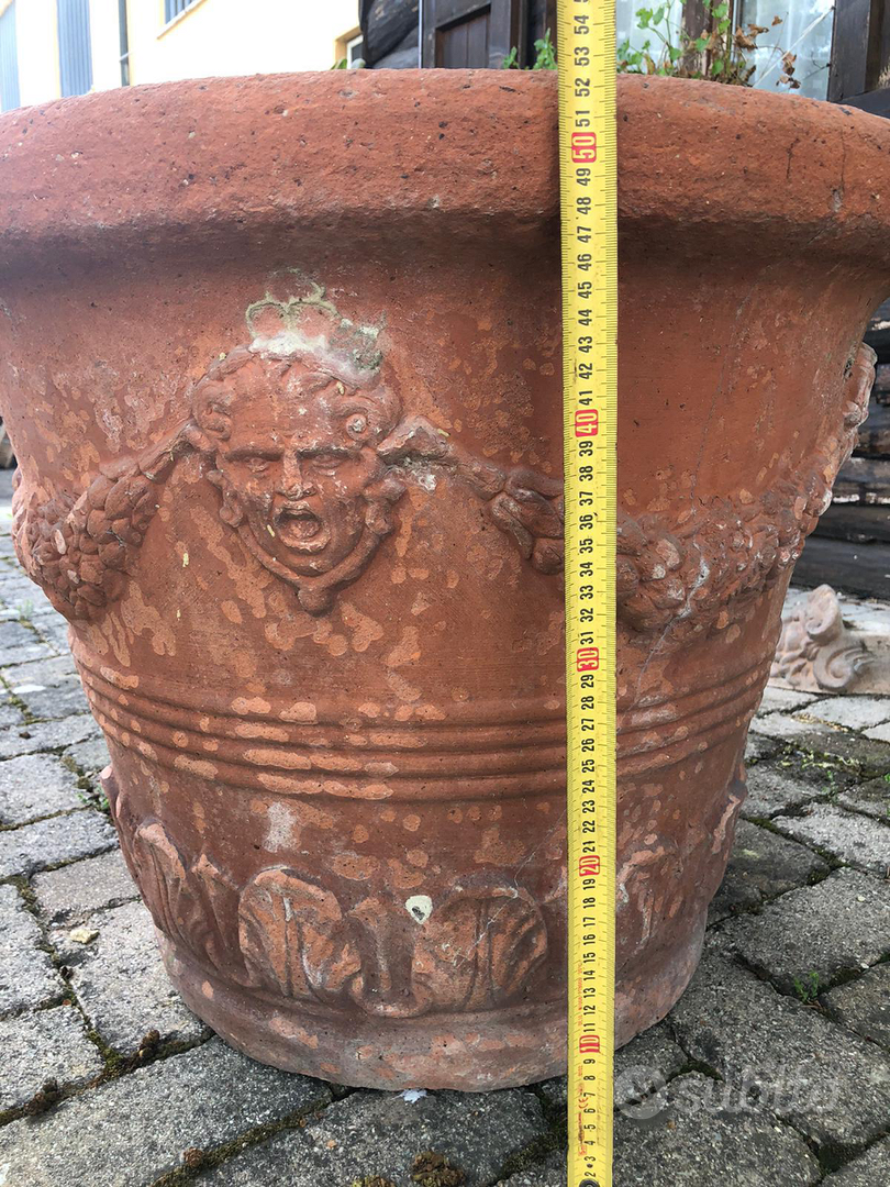 Coppia 2 grandi vasi terracotta festoni giardino - Giardino e Fai da te In  vendita a Bologna