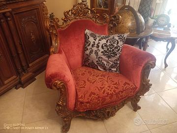 poltrone in stile con tavolino