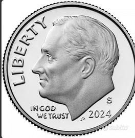 Moneta Americana 10 centesimi