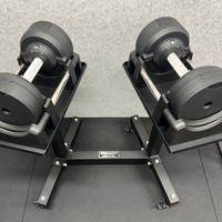 Manubri regolabili 23.5kg + rastrelliera  KINGSGYM