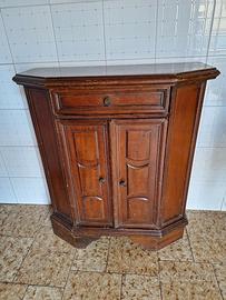 Mobiletto angolare in legno