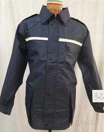 Giacca a vento con fasce rifrangenti