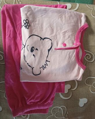 pigiama bambina 10/11 anni cotone