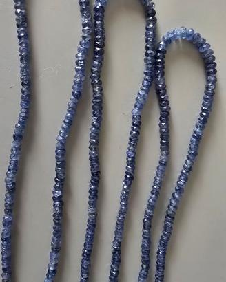 girocollo collana di zaffiri naturali a scalare