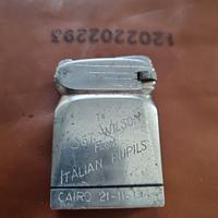 Rarissimo Accendino A Benzina Del 900 Con Dedica