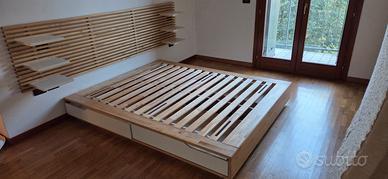 Letto Mandal con testiera e materasso