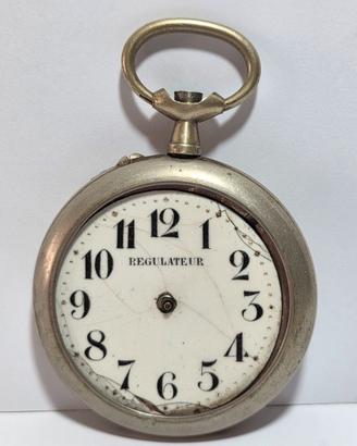 Antico Orologio Da Tasca Regulateur Big Size 68mm
