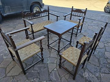 Salottino Vintage in legno massello