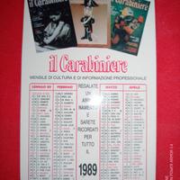 "Il Carabiniere" calendarietto 1989