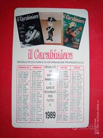 "Il Carabiniere" calendarietto 1989