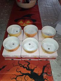 sei ciotole girasole nuove con scatola originale d