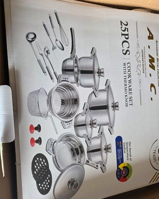 Pentole batteria completa AMC  25 pezzi