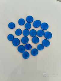 pietre in vetro azzurro 