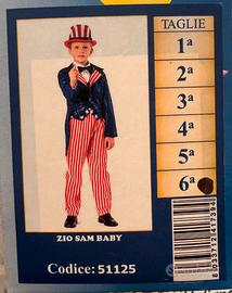 vestito di carnevale zio sam 
